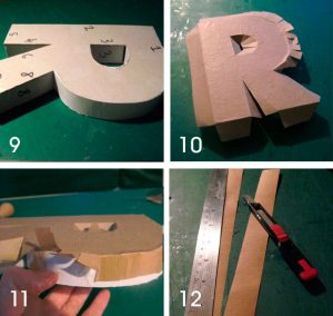 How to Make Cardboard Letters