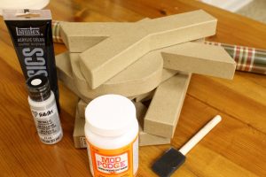 How to Paint Cardboard Block Letters
