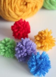 Mini Yarn Pom Poms Craft