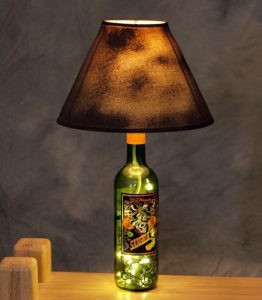 Wine Bottle Lamp Idea