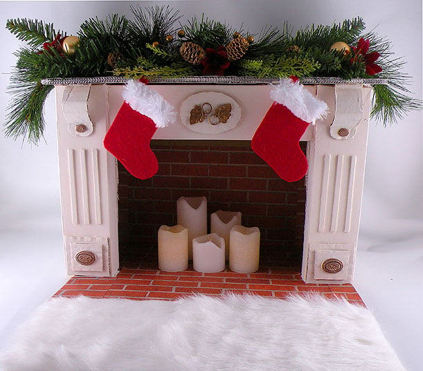 12 Tutorials to Make a Cardboard Fireplace Guide Patterns