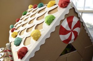 Cardboard Gingerbread Playhouse with Template