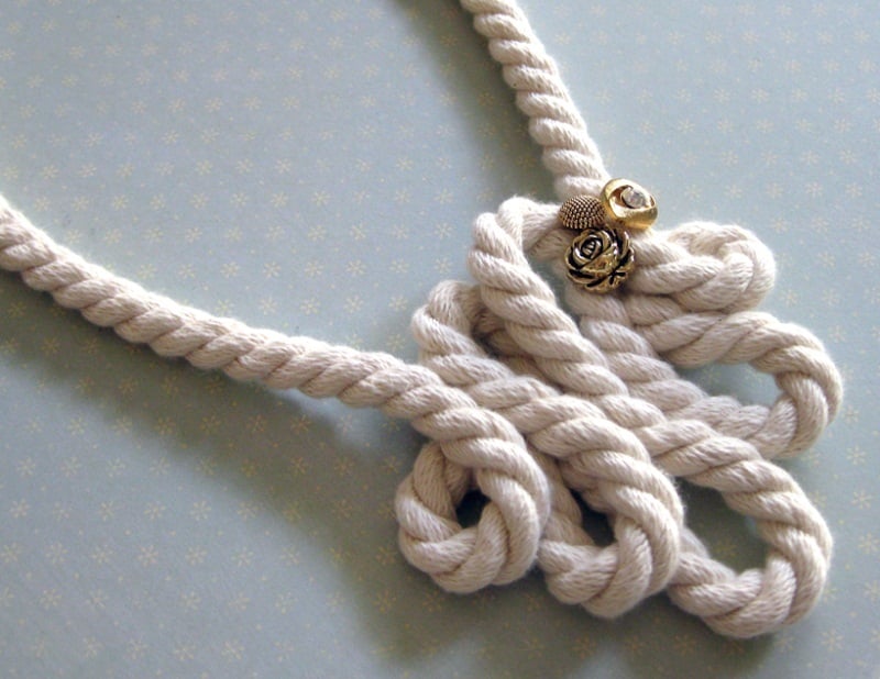 Rope Necklace: 20 Interesting DIYs | Guide Patterns