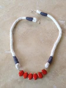 Rope Necklace with Pendant