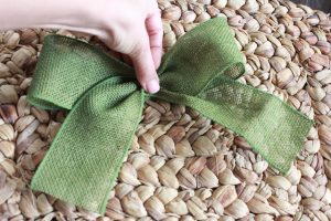Wired Burlap Bow