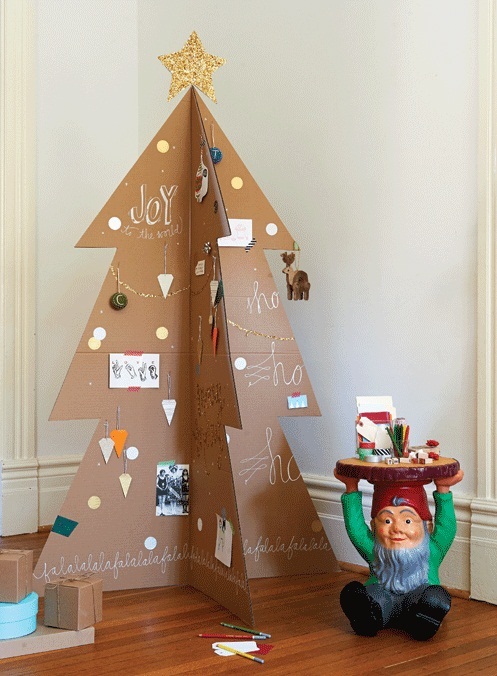 DIY Cardboard Christmas Tree: 9 Tutorials | Guide Patterns