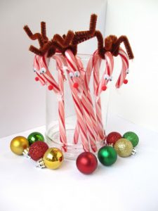 Christmas Candy Canes Reindeer