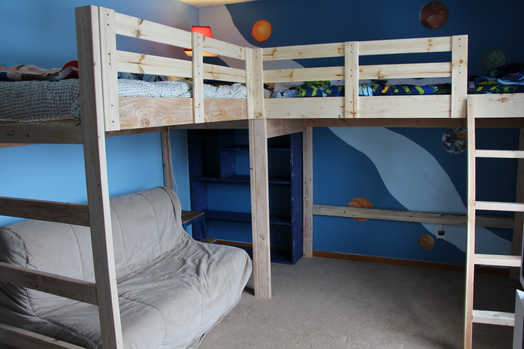 25 Diy Bunk Beds With Plans Guide, Full Over Queen Bunk Bed Plans Free