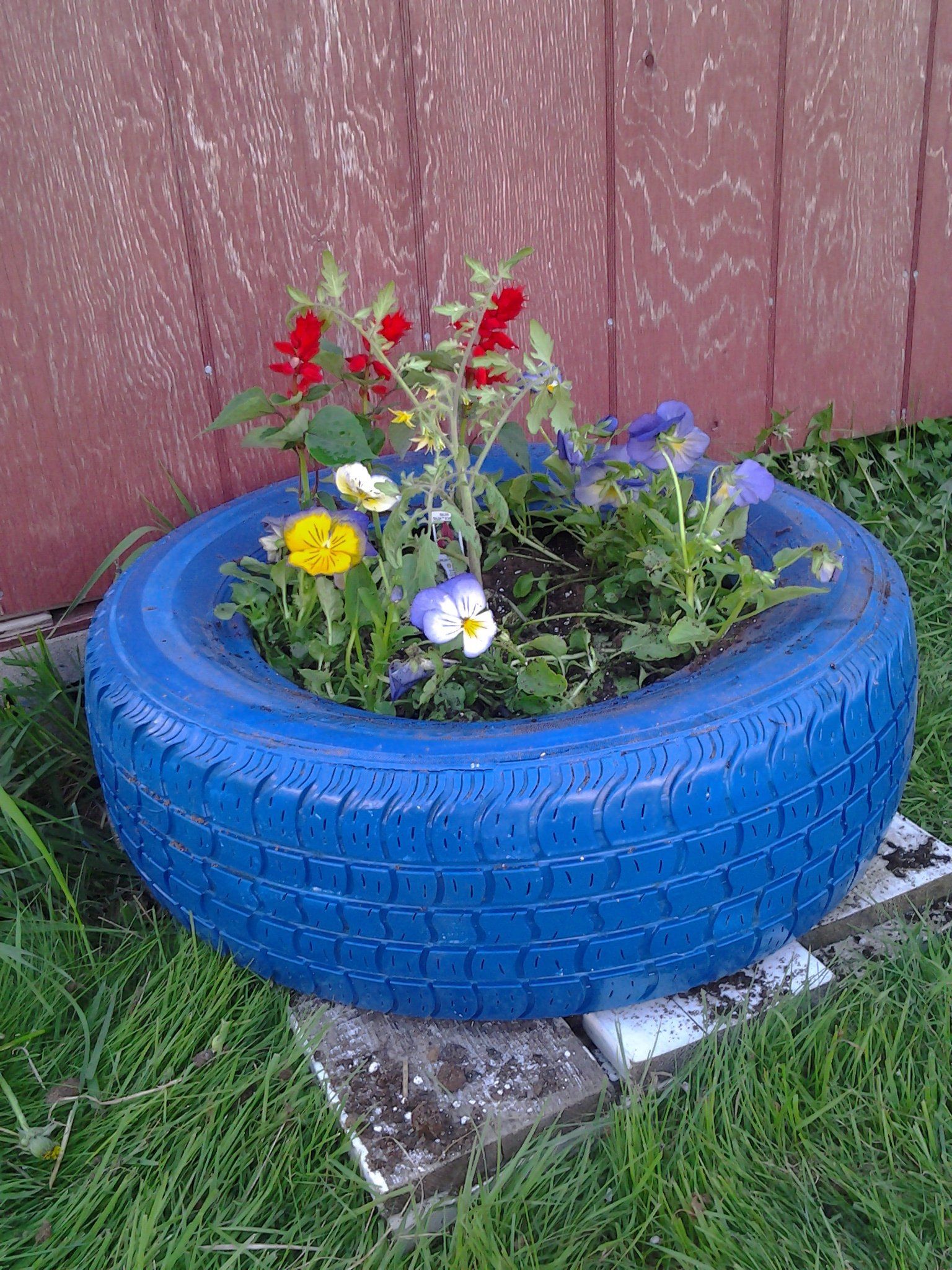 Image result for Â Tire Planter