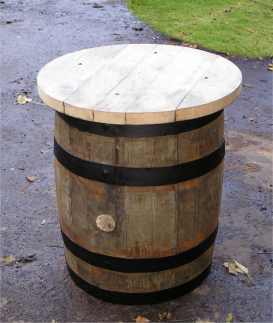 Barrel Table How To Build In 14 Unique, How To Make A Tabletop For Whiskey Barrel