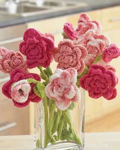 Crochet Rose Bouquet