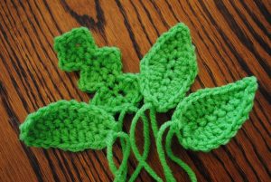Crochet Rose Leaf Patterns