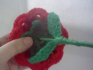 Crochet Rose Stem