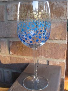 Curing Painted Wine Glass