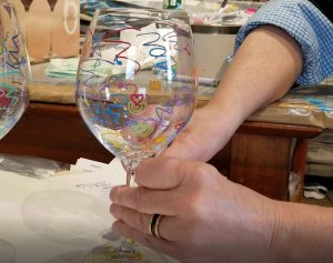 Custom Painted Wine Glasses