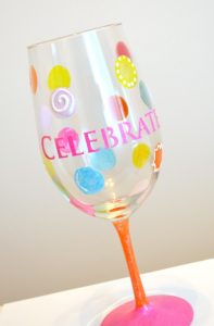 Wine Glass Painting Stencil with Quotes
