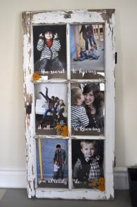 Wooden Window Pane Picture Frame