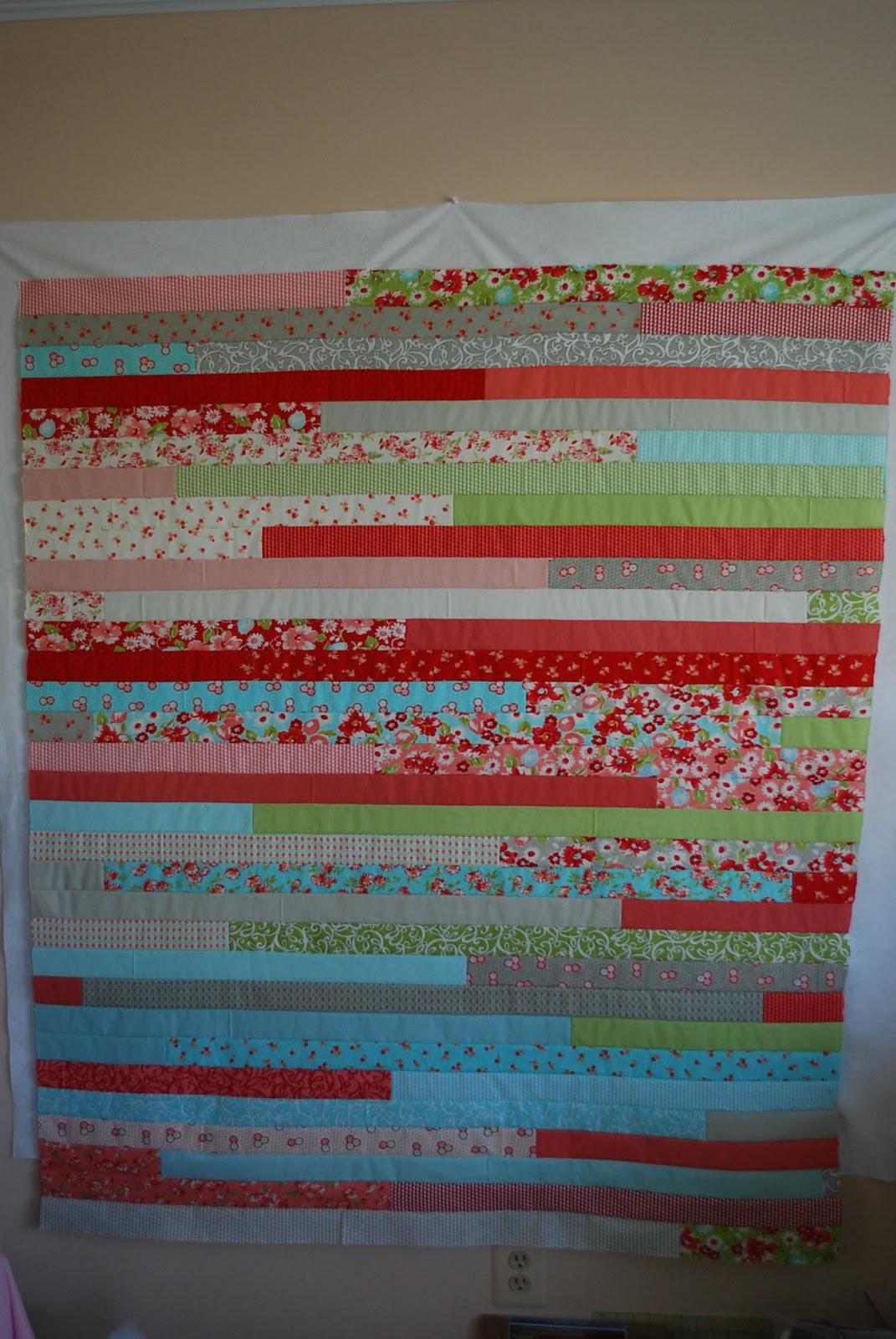 Jelly Roll Quilt Size Chart