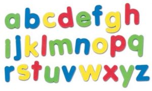 Styrofoam Alphabet Letters