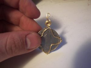 Wire Wrapped Coin Pendant