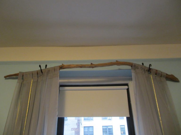 Tree Branch Curtain Rod 15 DIY Tutorials Guide Patterns