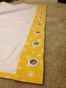 DIY No-Sew Grommet Curtain
