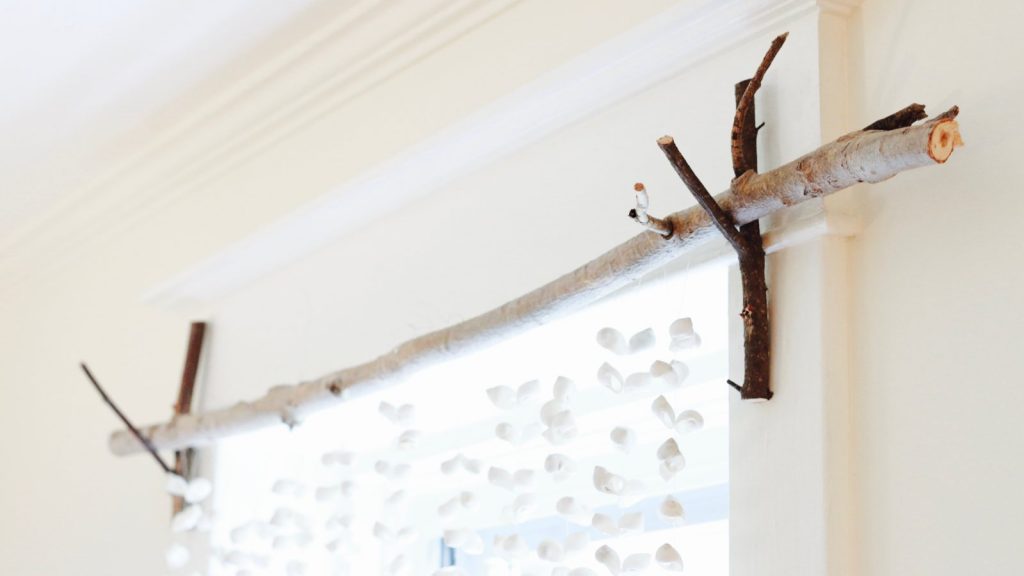 Tree Branch Curtain Rod 15 DIY Tutorials Guide Patterns