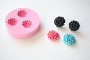 Polymer Clay Flower Earrings Tutorial