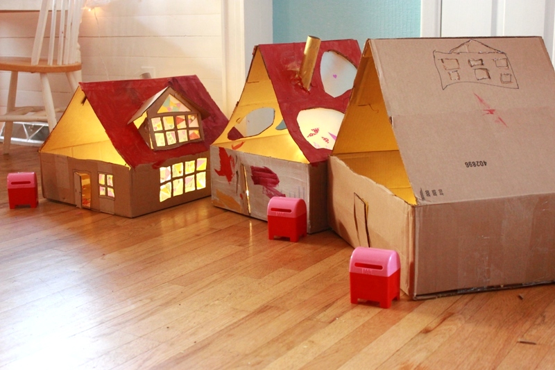 free cardboard dollhouse plans