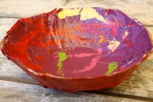 Paper Mache Bowl for Kids