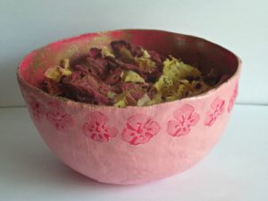 Paper Mache Clay Bowl