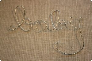 Wire Cursive Letters