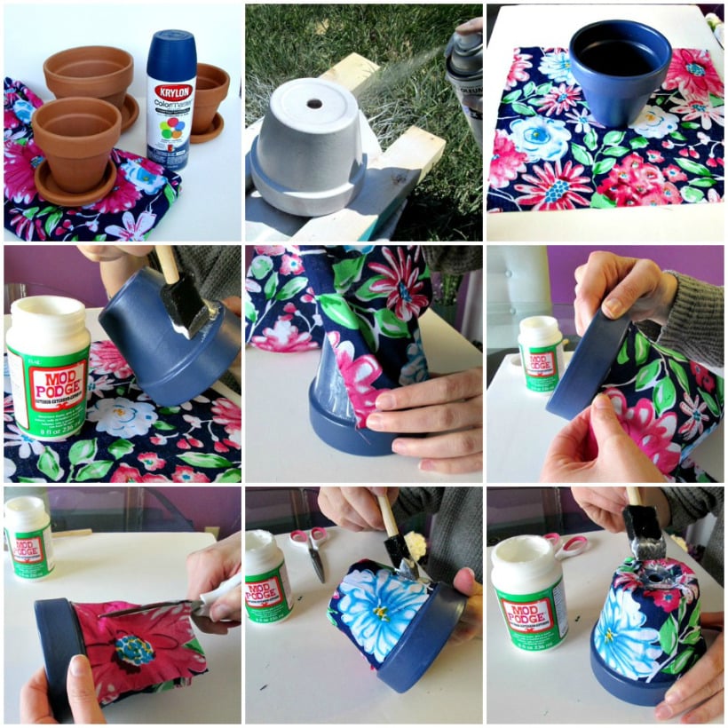 42 Painted  Flower Pots  Guide Patterns