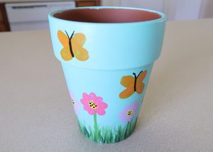 Painted Flower Pot Image