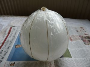 Paper Mache Pumpkin Using Balloon