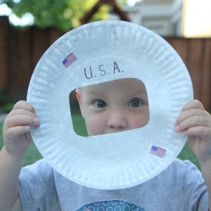 Paper Plate Astronaut Mask