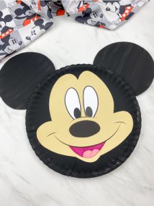 Paper Plate Mickey Mouse Mask