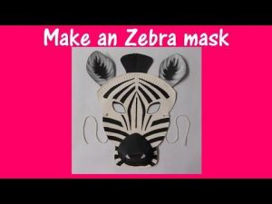 Paper Plate Zebra Mask