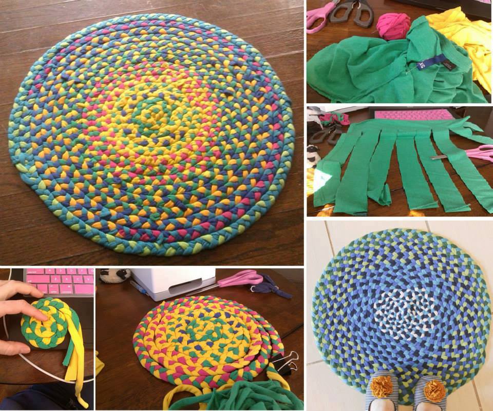 56 T-Shirt Rug DIY Tutorials | Guide Patterns