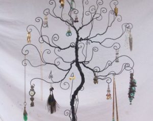 Porte-boucles d'oreilles en arbre