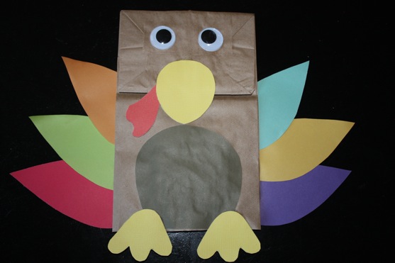 How to make puppet paper bag