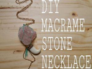 Macramé Stone Necklace