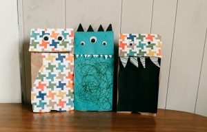 Monster Paper Bag Puppet