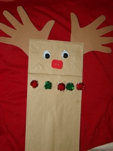 Reindeer Paper Bag Puppet