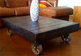 Rolling Cart Coffee Table