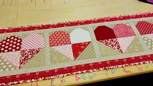 Valentine Quilted Table Runner