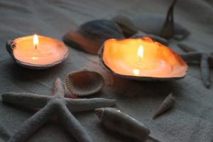 DIY Seashell Candles