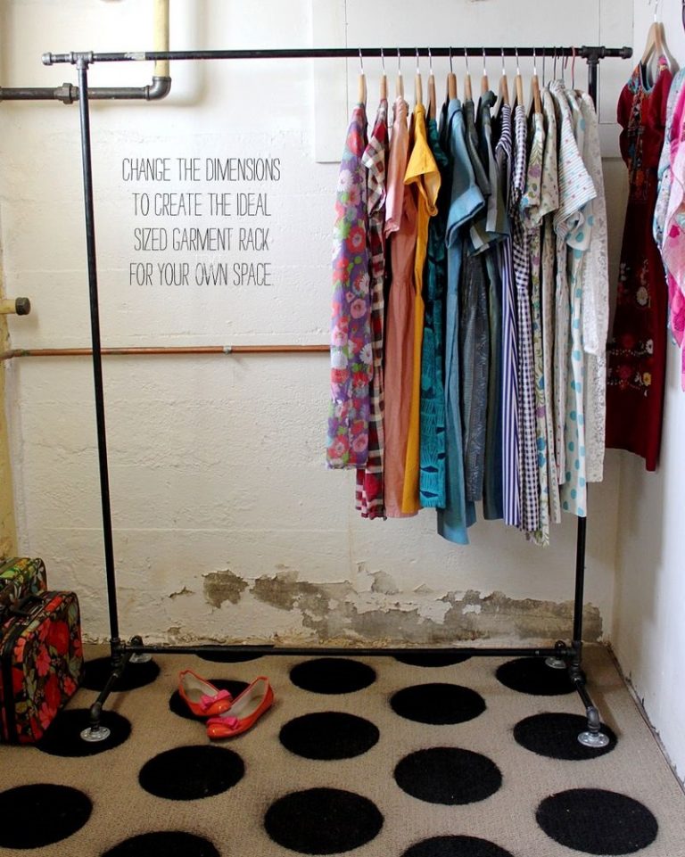 23 Pipe Clothing Rack DIY Tutorials Guide Patterns
