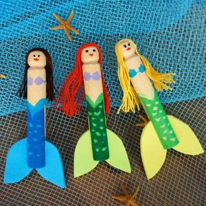 Clothespin Mermaid Dolls