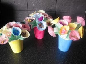 Cupcake Liner Flowers for Mother’s Day